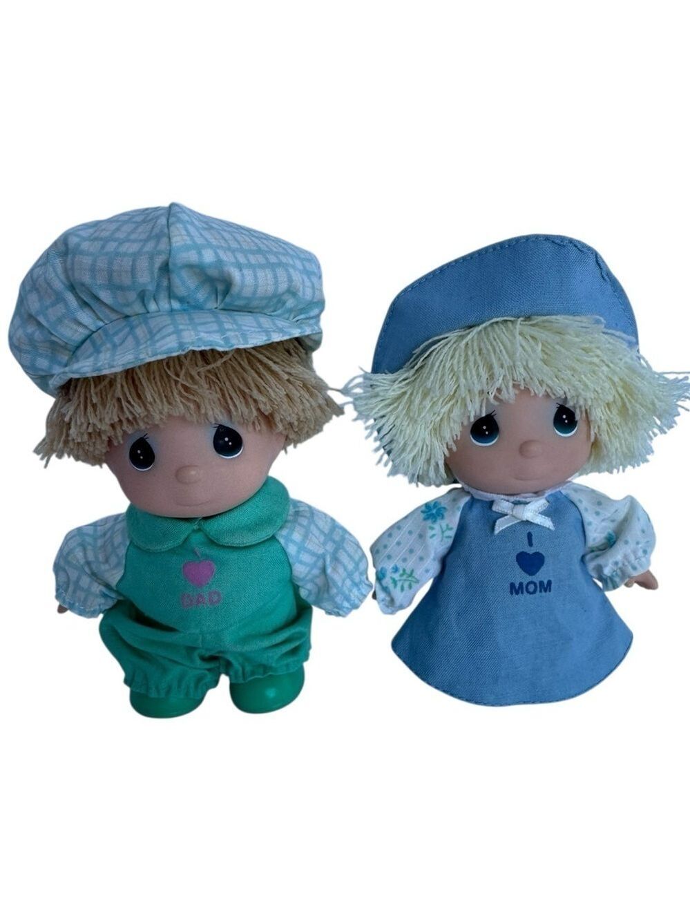 Vintage 1989 Precious Moments 5” Dolls Enesco Collectible Plastic 80s Set EUC